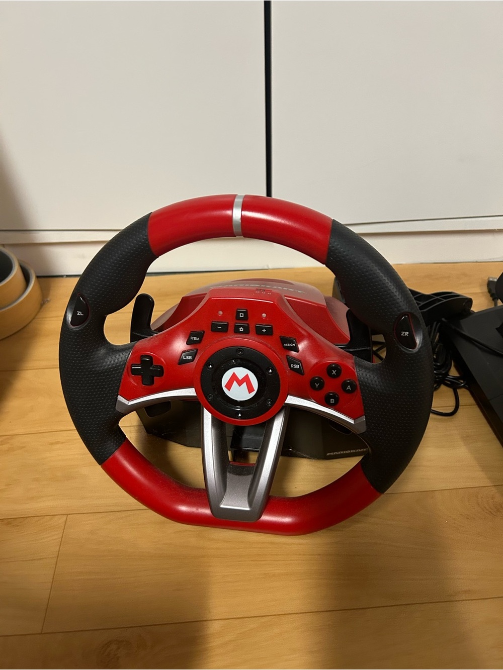 Red Mario Racing Wheel Controller for Video Games